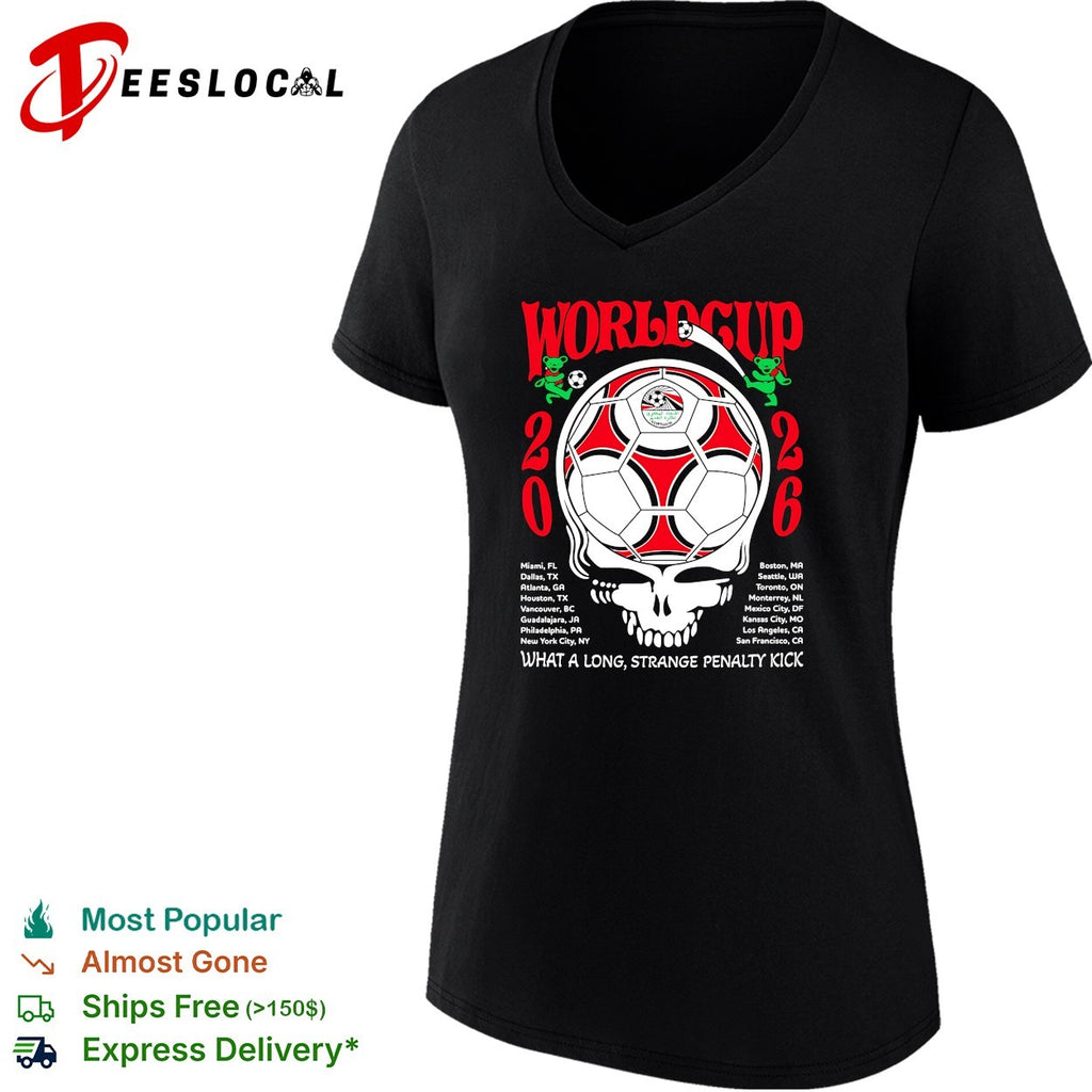 Egypt World Cup 2026 Grateful Dead steal your face what a long strange penalty kick shirt