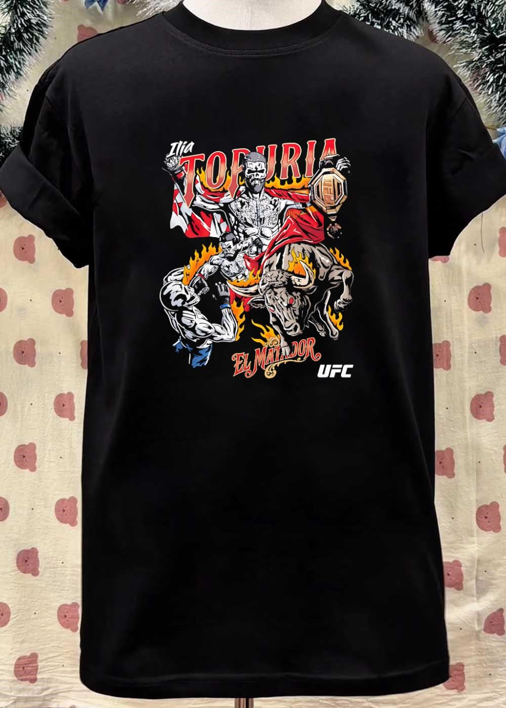 El Matador Ilia Topuria Fighting Bull UFC Championship shirt
