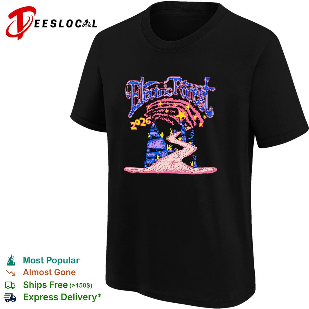 Electric Forest 2026 castle archway path shirt