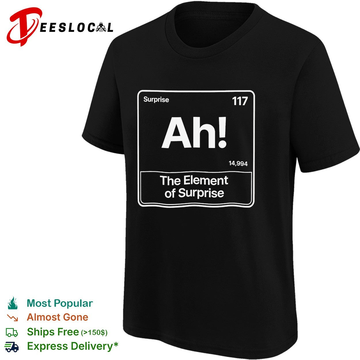 Element of surprise Ah periodic table 117 shirt