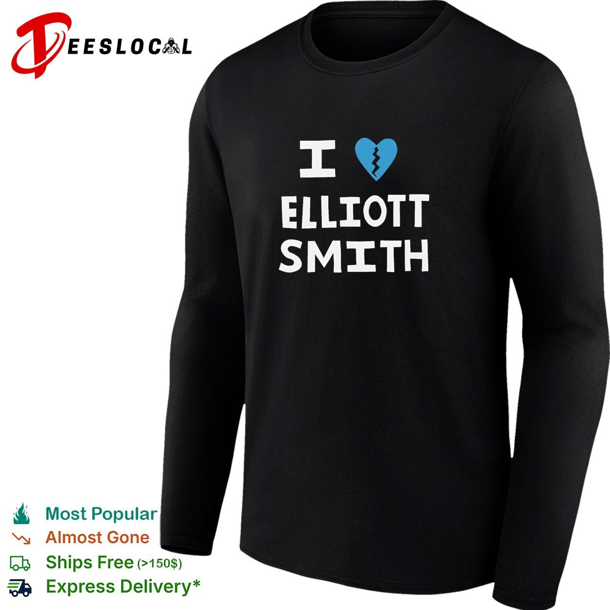 Elliott Smith I love broken heart shirt