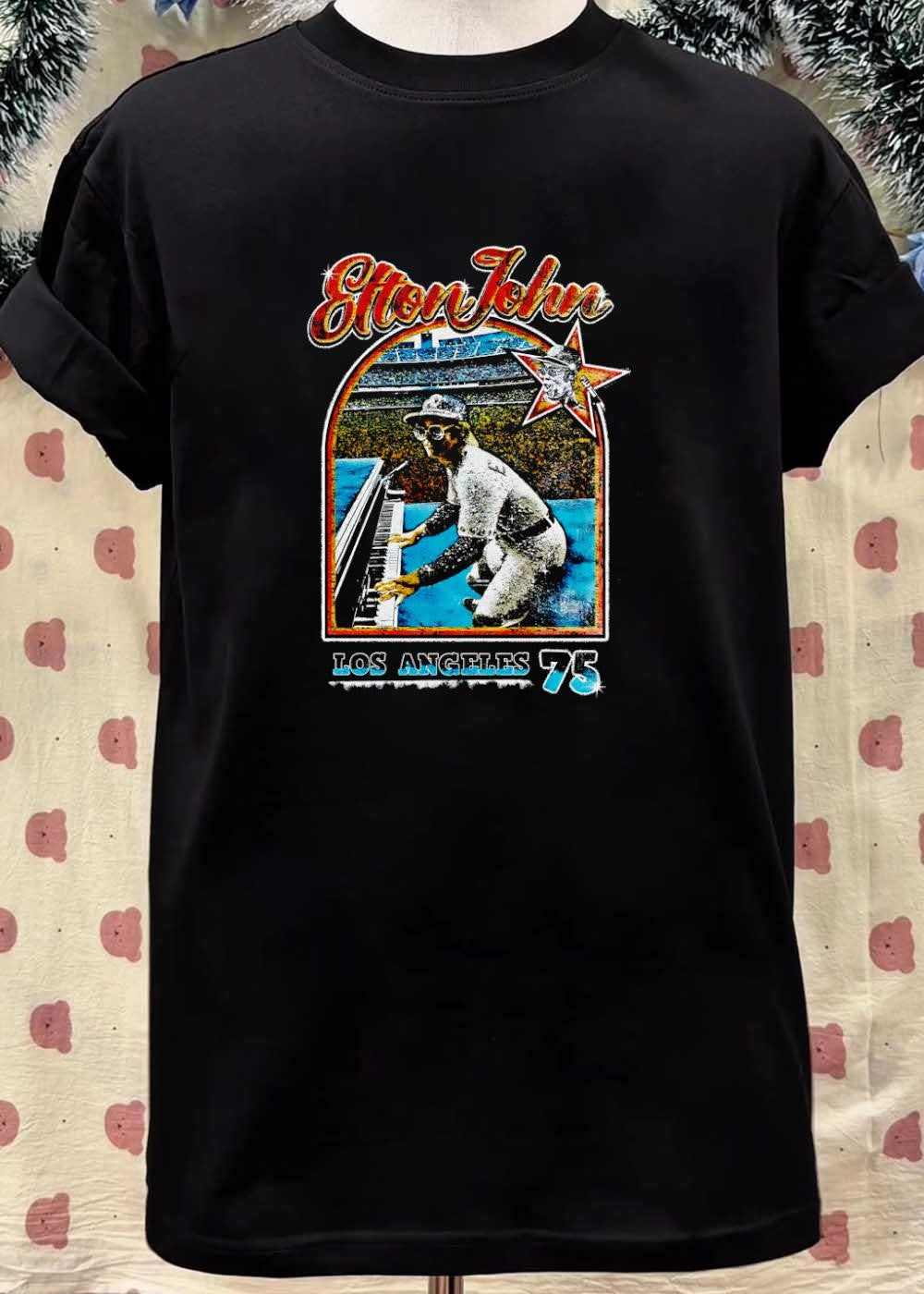 Elton John Playing Piano Los Angeles 75 shirt(1)