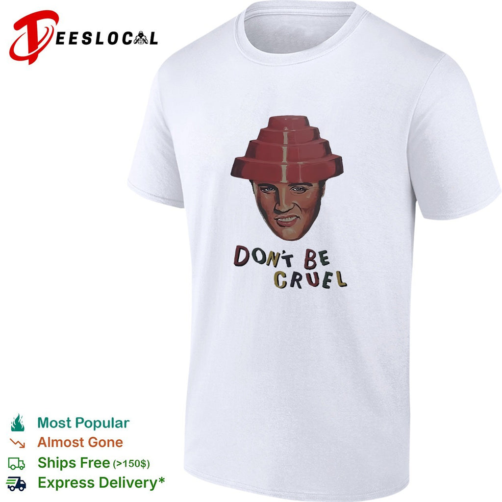 Elvis Presley Devo hat don’t be cruel pop art shirt