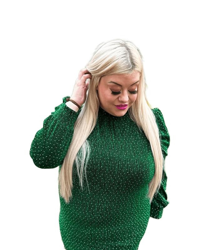 Emerald Sparkle Holiday Top T-Shirts, Hoodie, Sweatshirt | PodTeesHub.com