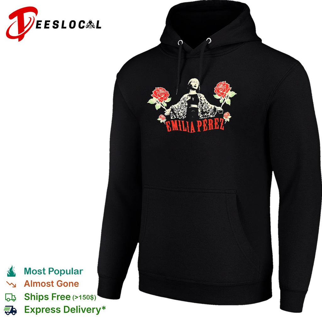 Emilia Perez Movie Logo Rose Floral Shirt