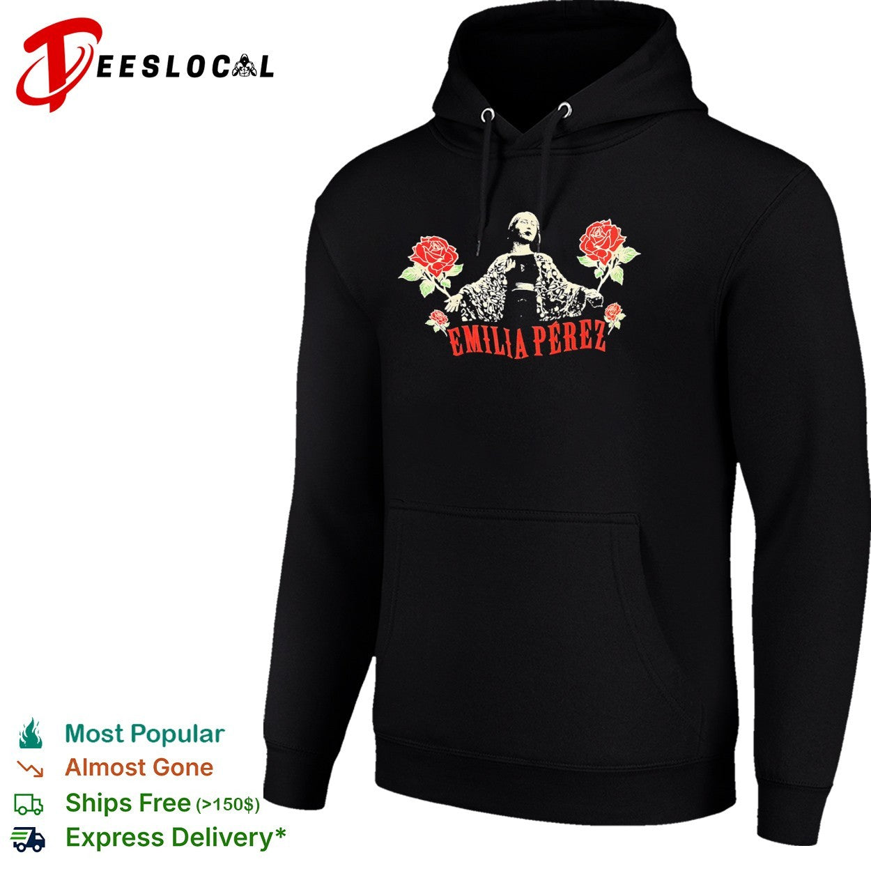 Emilia Perez Movie Logo Rose Floral Shirt