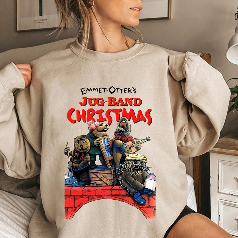 Emmet Otters Christmas Shirt, Jug Band Christmas Sweatshirt, Muppet Christmas Shirt, Otter Lovers Shirt, Gift For Fans Hoodie