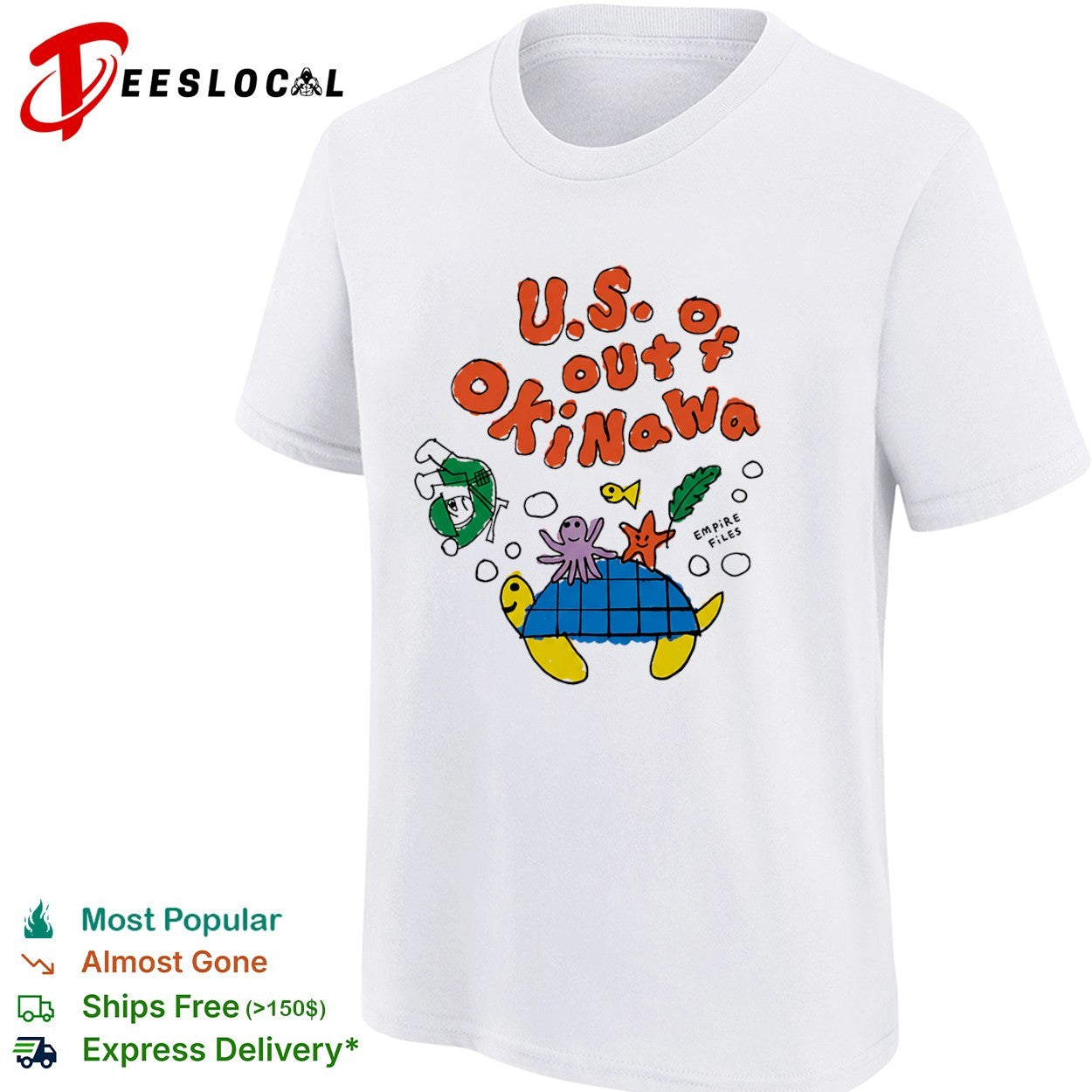 Empire Files turtle US out of Okinawa shirt
