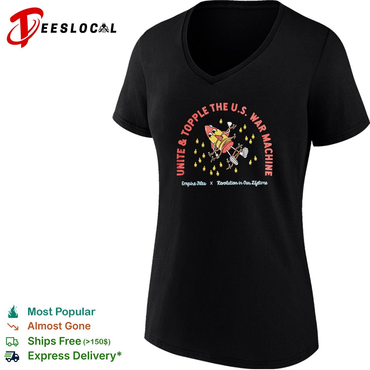 Empire Files unite and topple the United States war machine missile revolution in our lifetime shirt