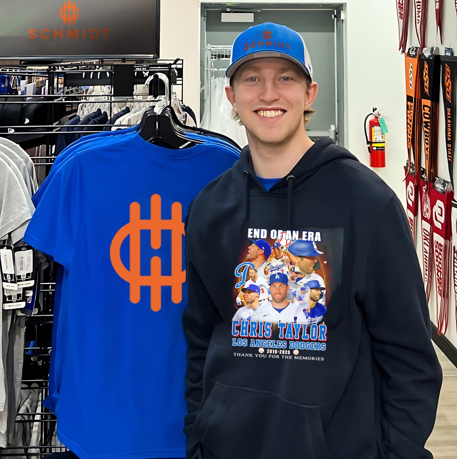 End of an era Los Angeles Dodgers Chris Taylor thank you for the memories shirt