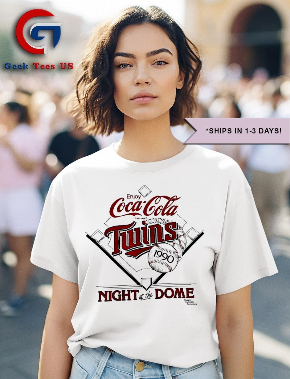 Enjoy Coca Cola Twins 1990 Night at the Dome shirt