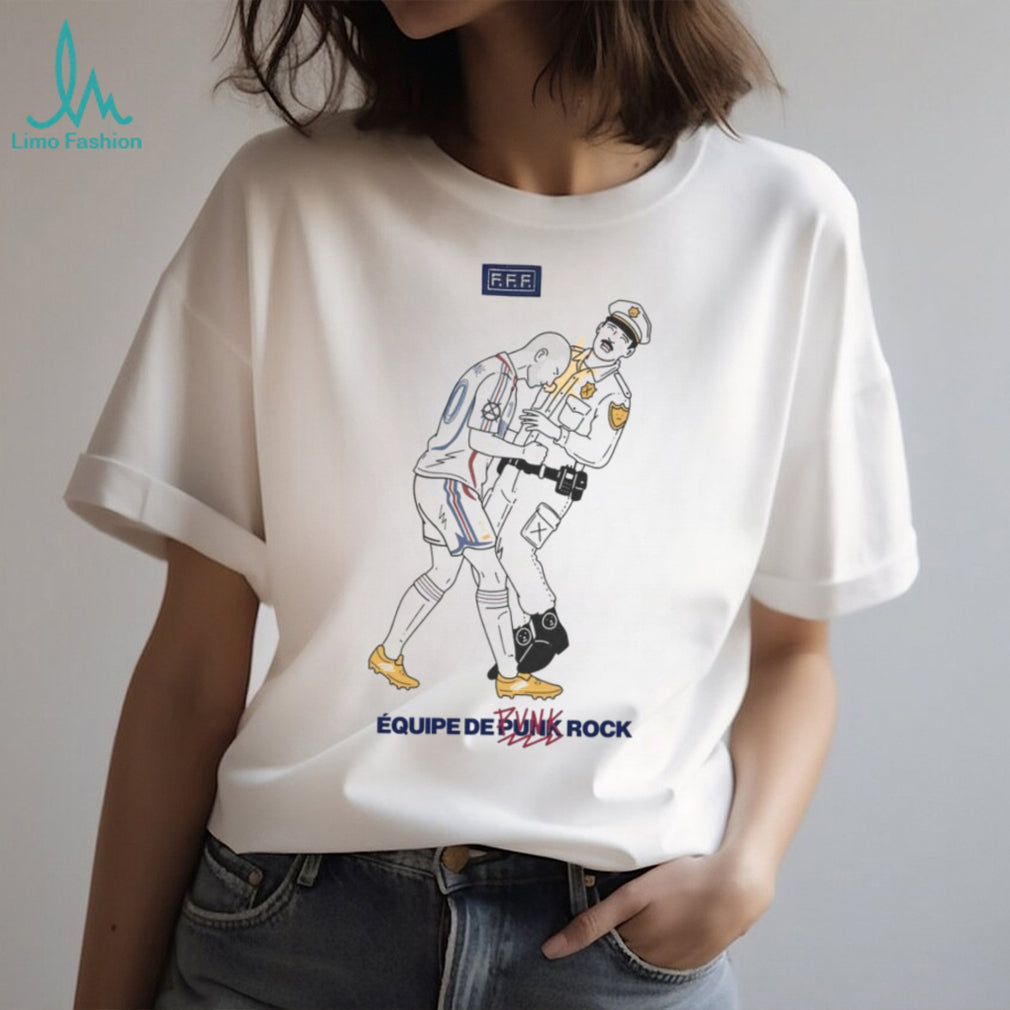 Equipe De Punk Rock French Football Style Streetwear T Shirt