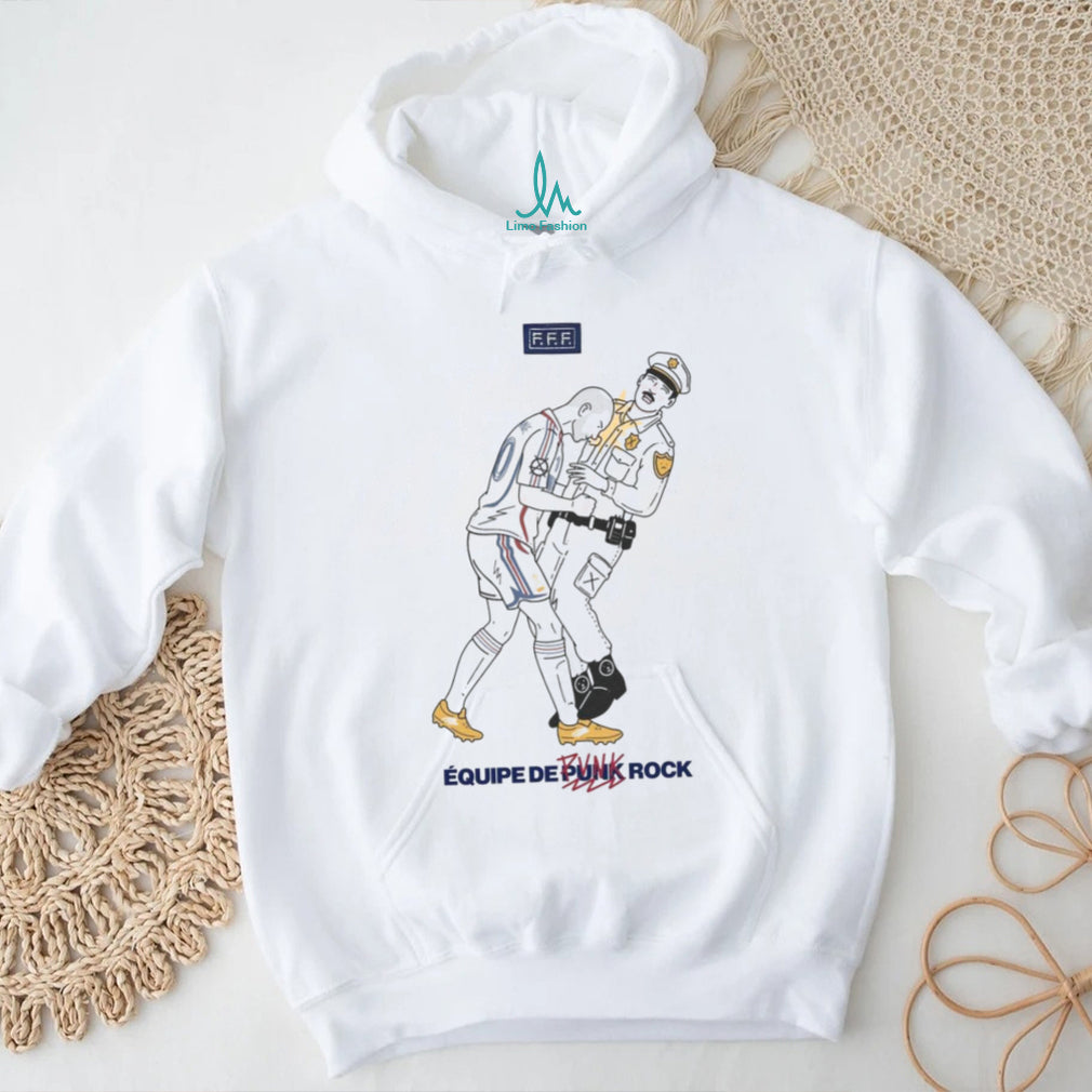 Equipe De Punk Rock French Football Style Streetwear T Shirt