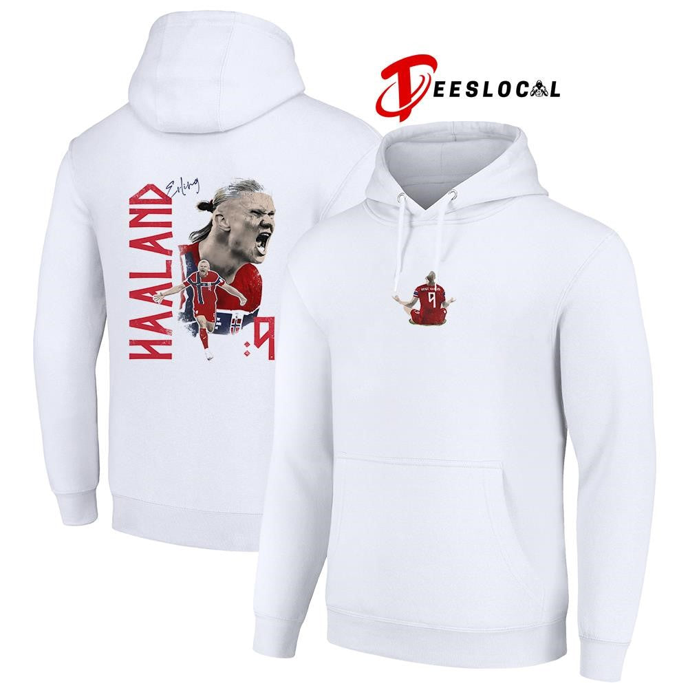 Erling Haaland Norge World Cup graphic pose shirt