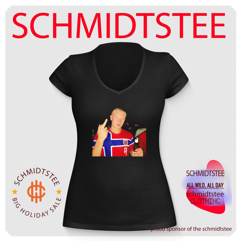 Erling Haaland Norway National Football Team beer and middle finger shirt