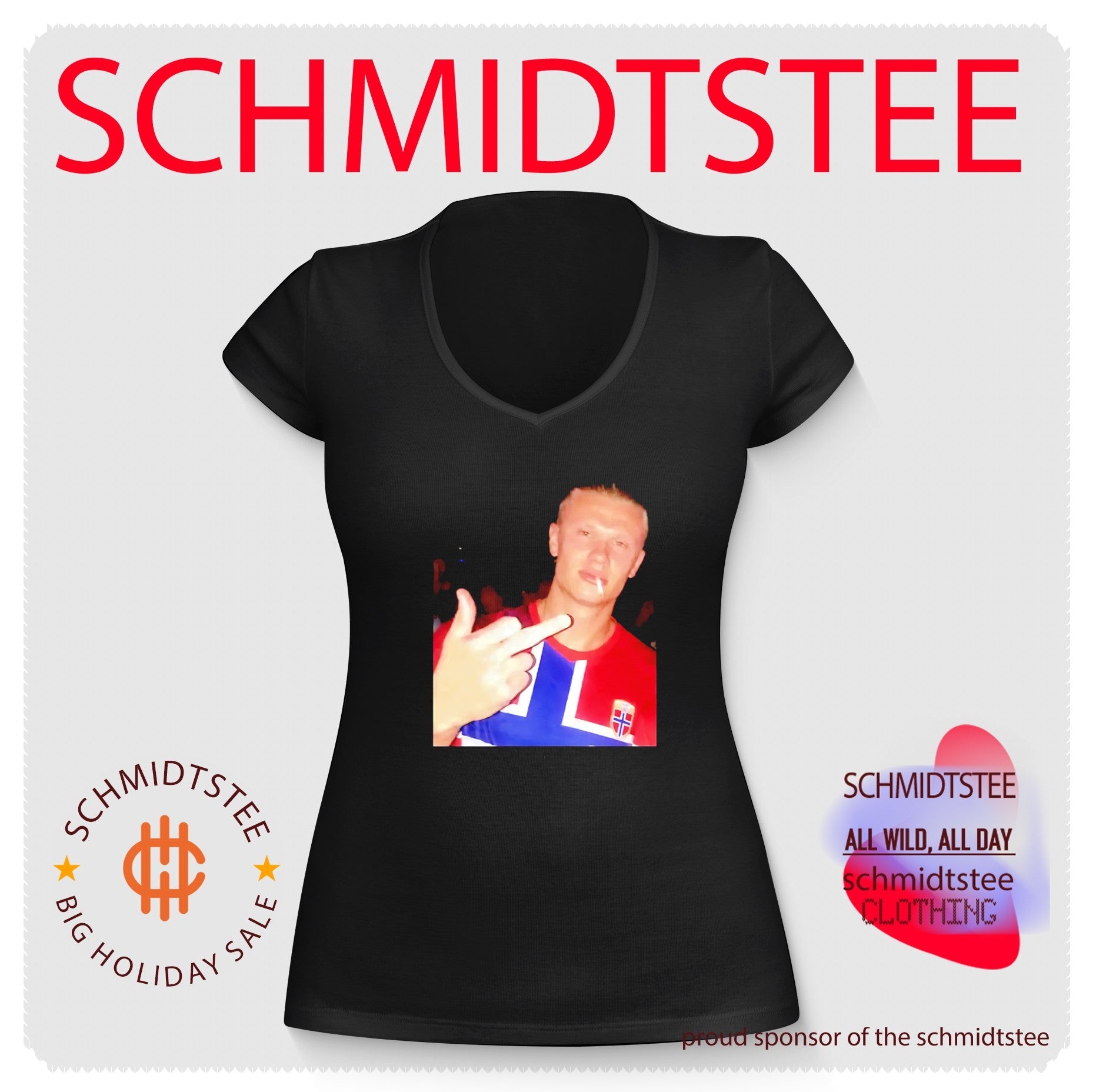 Erling Haaland Norway National middle finger shirt