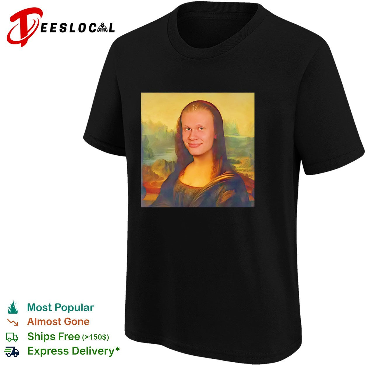 Erling Haaland x Mona Lisa meme shirt