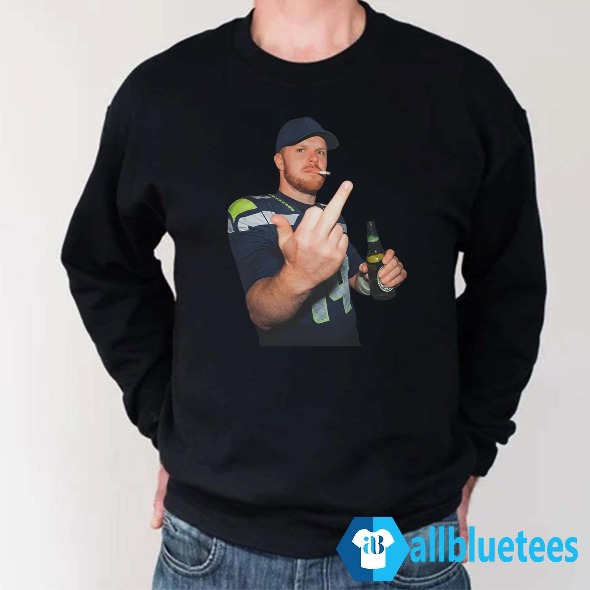 Ernest Jones Sam Darnold Middle Finger Shirt