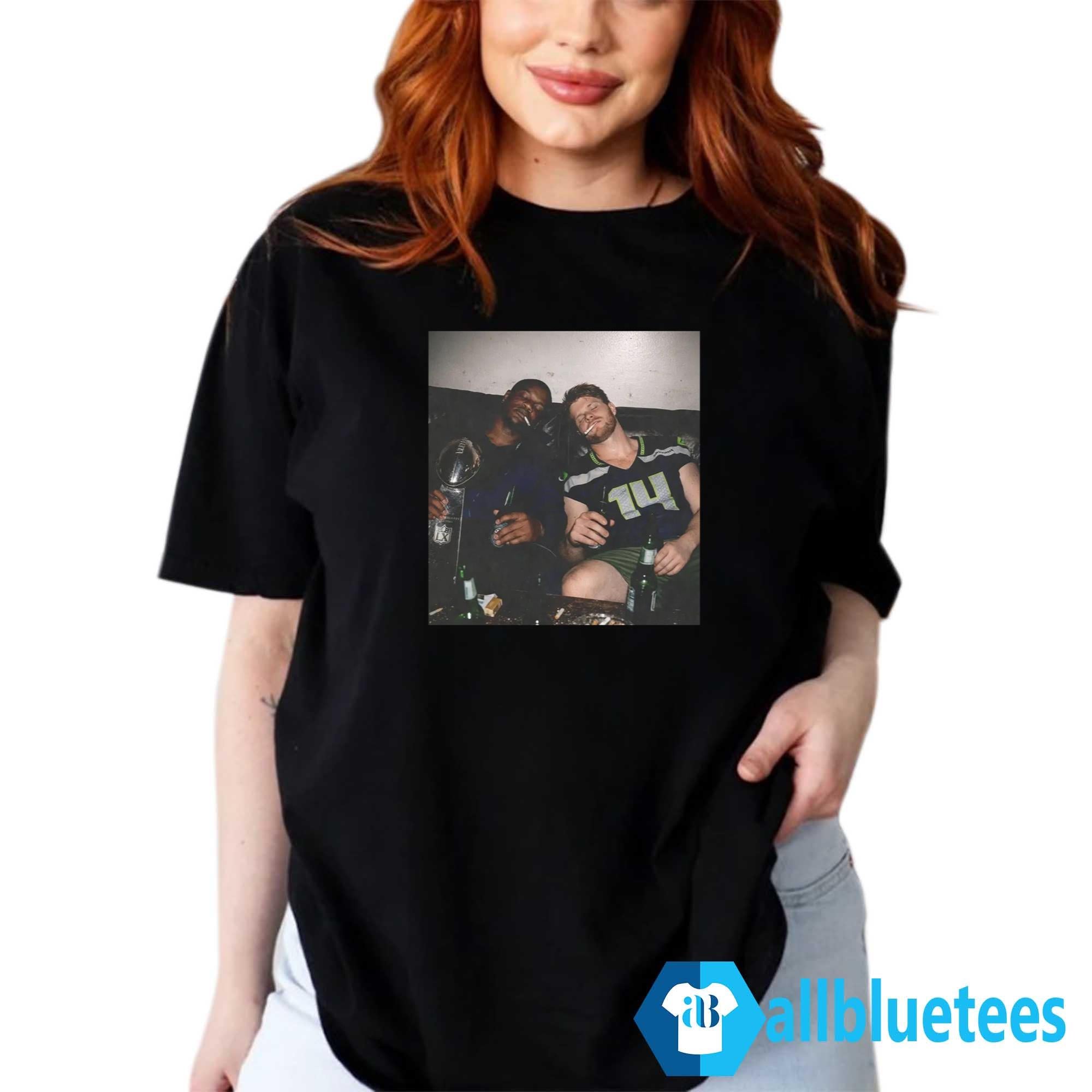 Ernest Jones and Sam Darnold Smoking Shirt