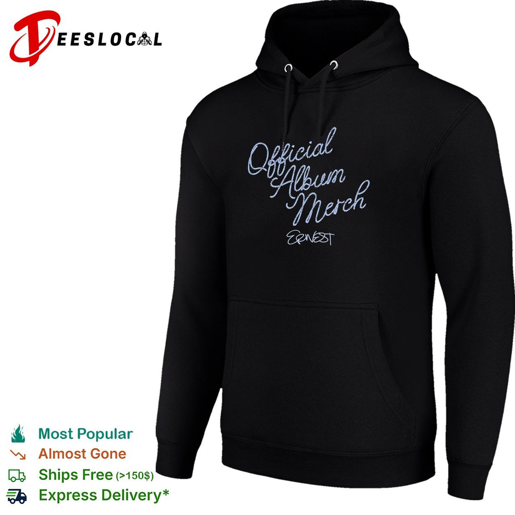 Ernest official album merch rope font shirt
