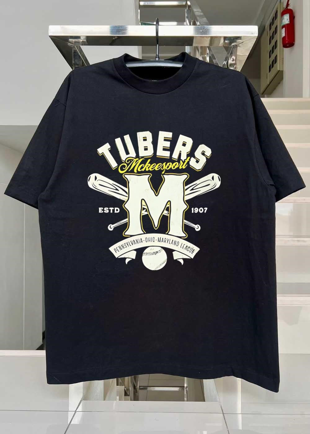 Estd 1907 Mckeesport Tubers Pennsylvania Ohio Maryland League Baseball T-Shirt