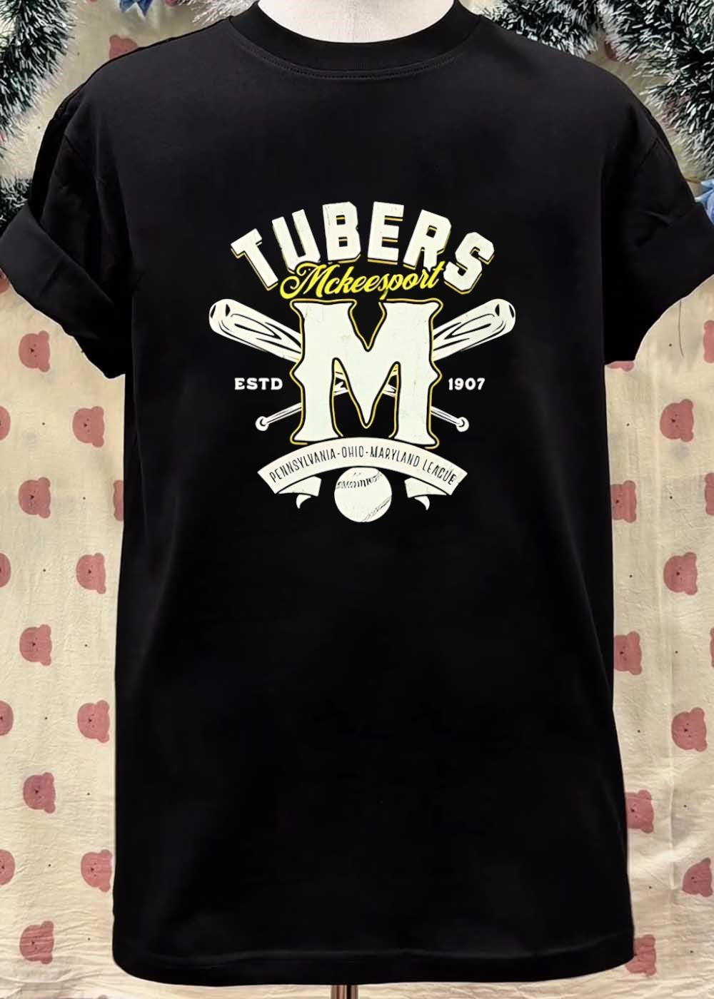 Estd 1907 Mckeesport Tubers Pennsylvania Ohio Maryland League Baseball T-Shirt