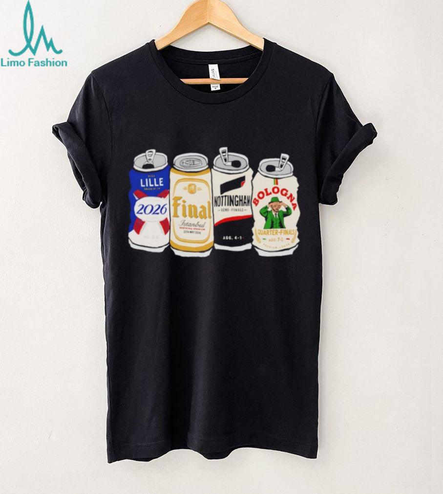 European Football Final Istanbul 2026 Beer Cans Soccer T Shirt
