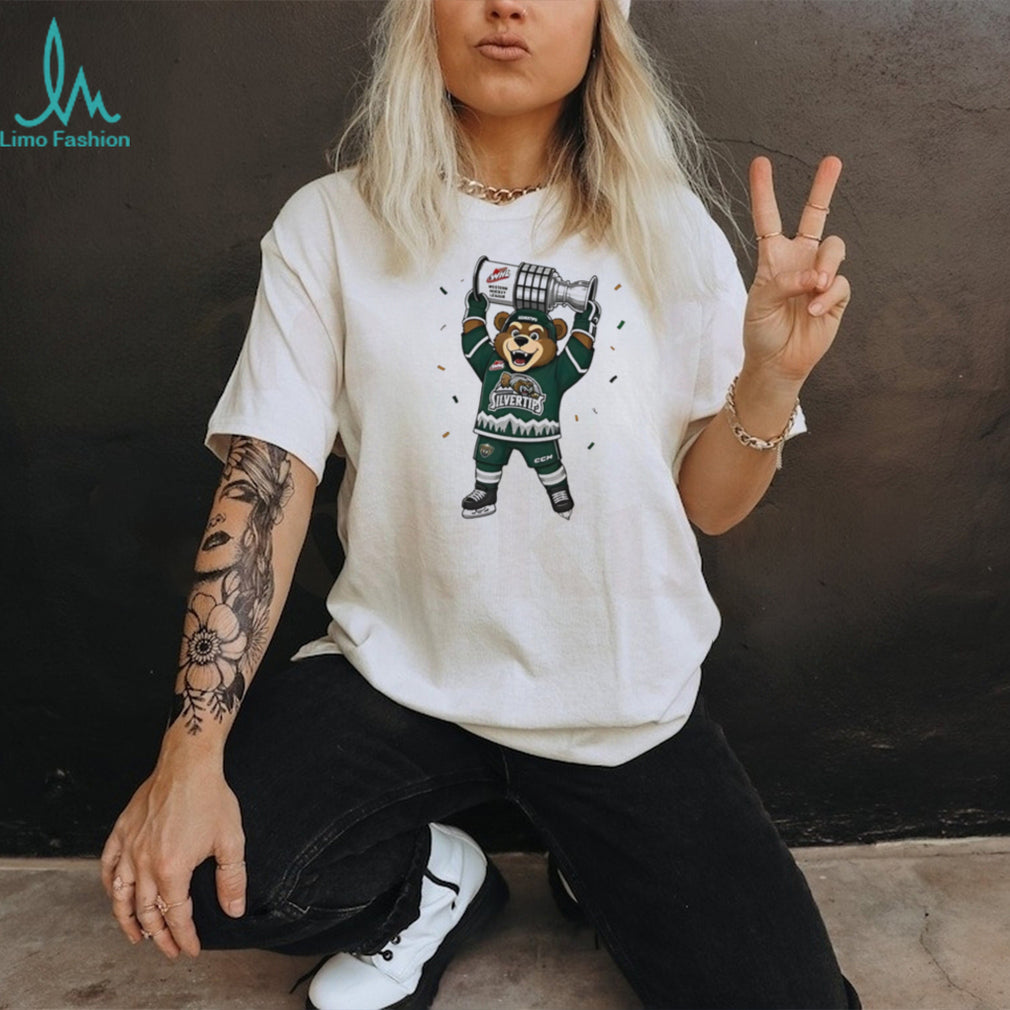 Everett Silvertips WHL Bear Mascot Championship T Shirt