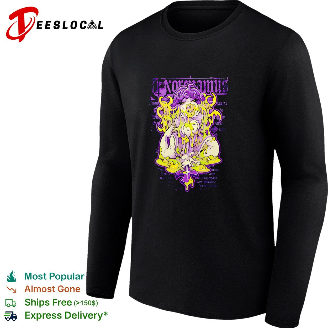Exorcizamus possessed woman dripping slime exorcism shirt