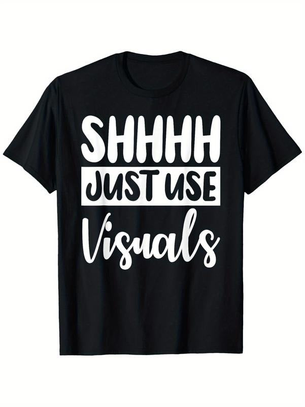 Expressive Unisex Cotton Casual Tee Featuring Visuals for Special Education Teachers All Season Comfortable Machine...