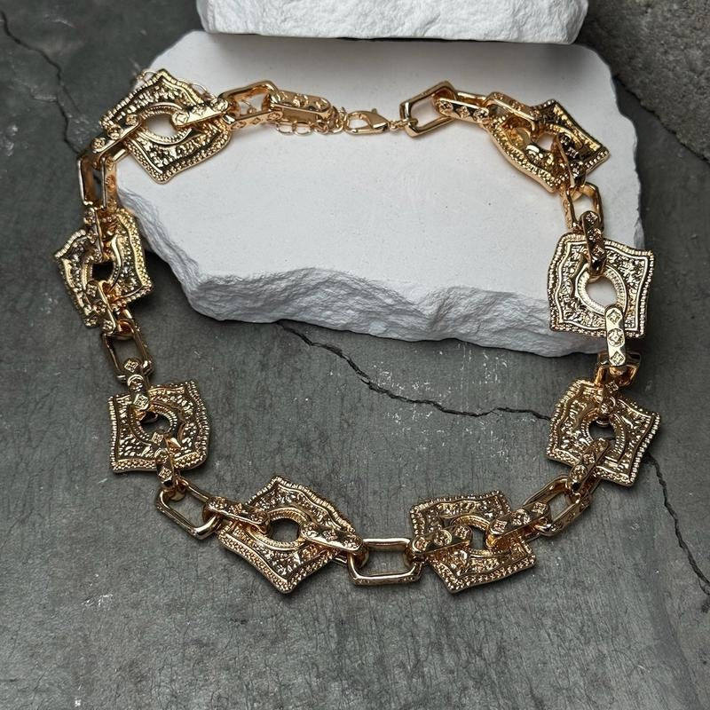 Sassy & Classy Square Link Necklace 18" w/ Extender T-Shirts, Hoodie, Sweatshirt | PodTeesHub.com