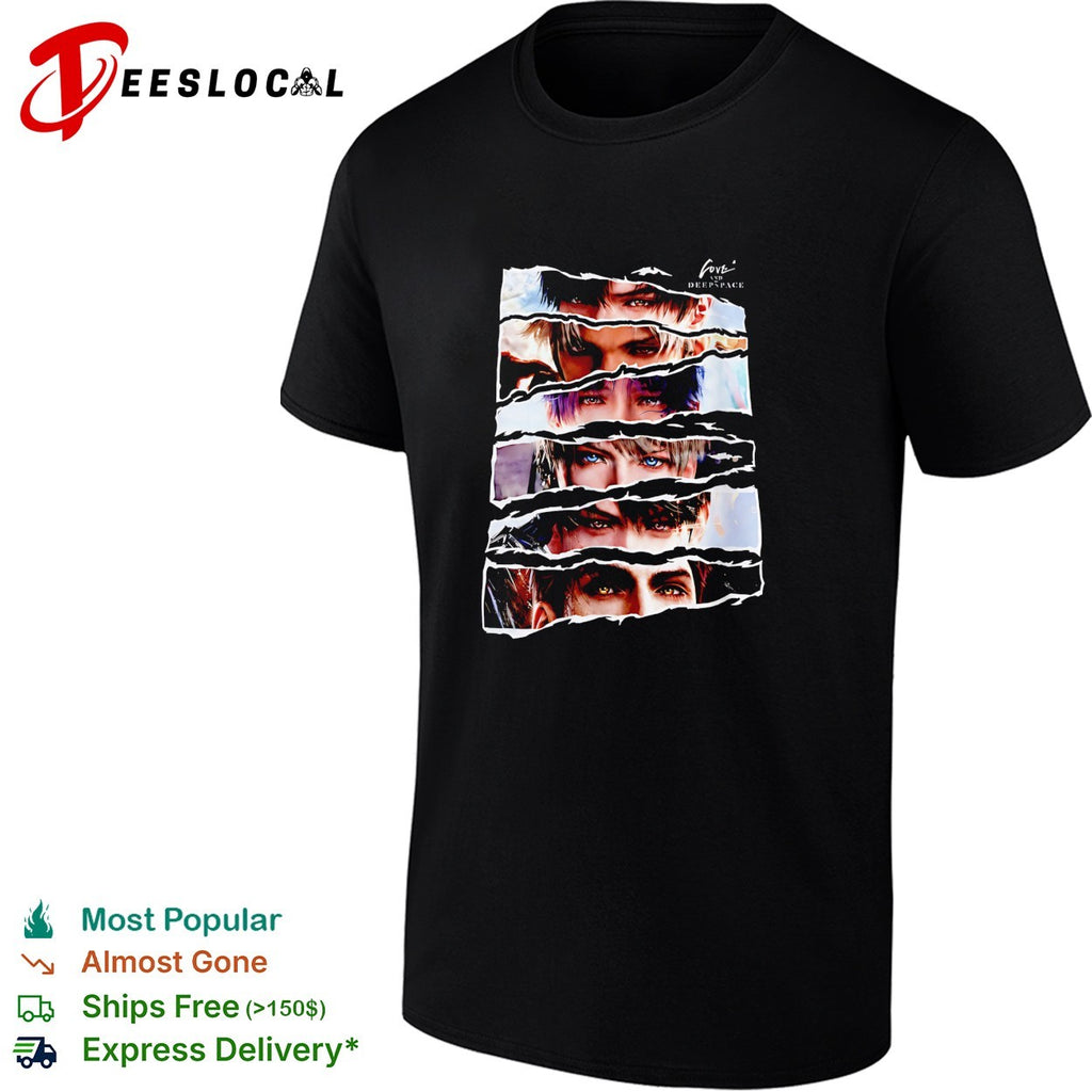 Eyes window Love and Deepspace characters graphic shirt