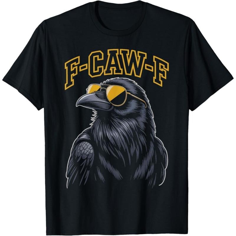 F-Caw-F Animal FcawF Gothic Birds Animal Humor Funny Crow T-Shirt Hoodie, Sweatshirt | PodTeesHub.com