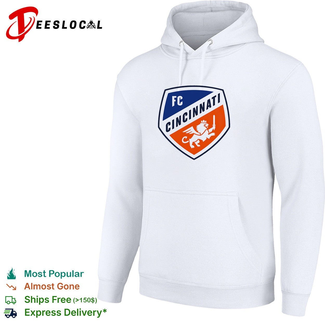 FC Cincinnati soccer club mascot emblem shield shirt