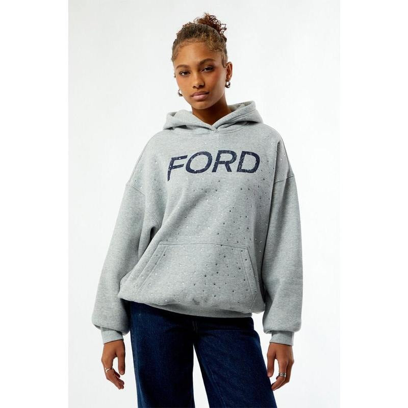 FORD Women's Bling Oversized Hoodie T-Shirts, Sweatshirt | PodTeesHub.com