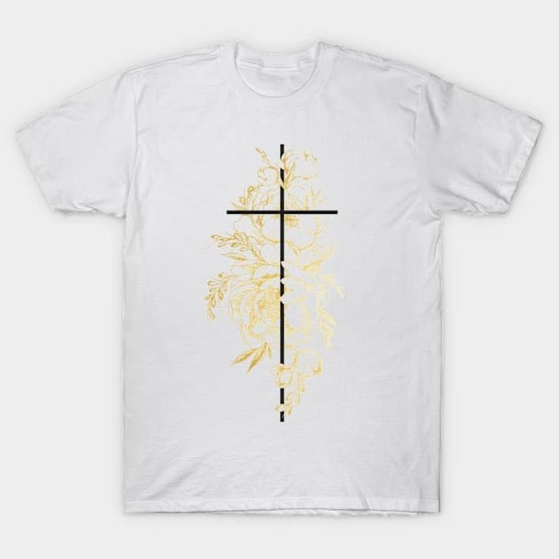 Faith Cross & Bible Verse T-Shirt: Spiritual Style for Everyday Wear Hoodie, Sweatshirt | PodTeesHub.com