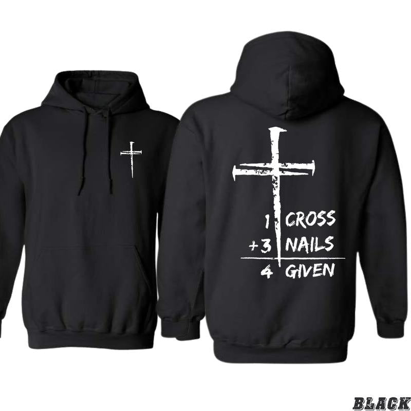 Faith Cross Hoodie - Inspirational Graphic, Unisex Sweater for Believers and Spiritual Comfort -  tiktok shop store,Tops,...