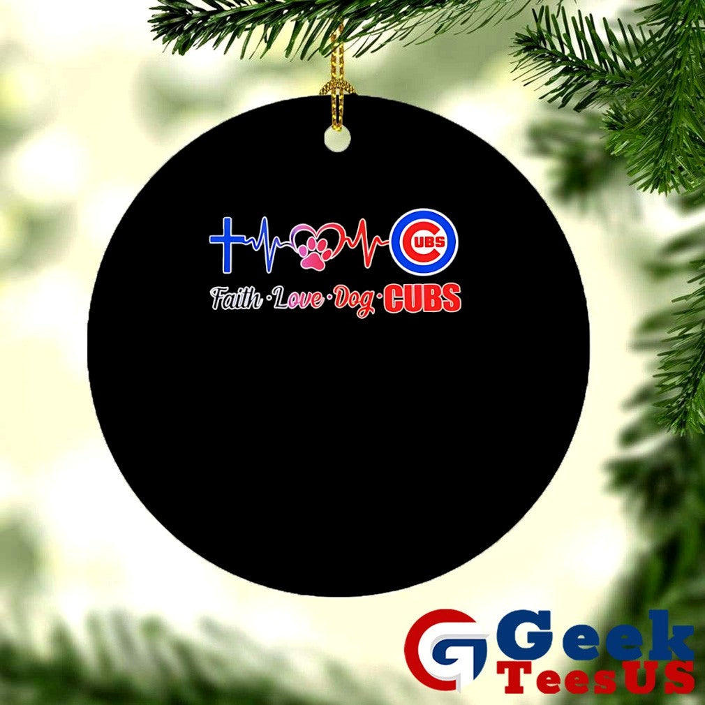 Faith Love Dog Chicago Cubs Heartbeat 2025 shirt