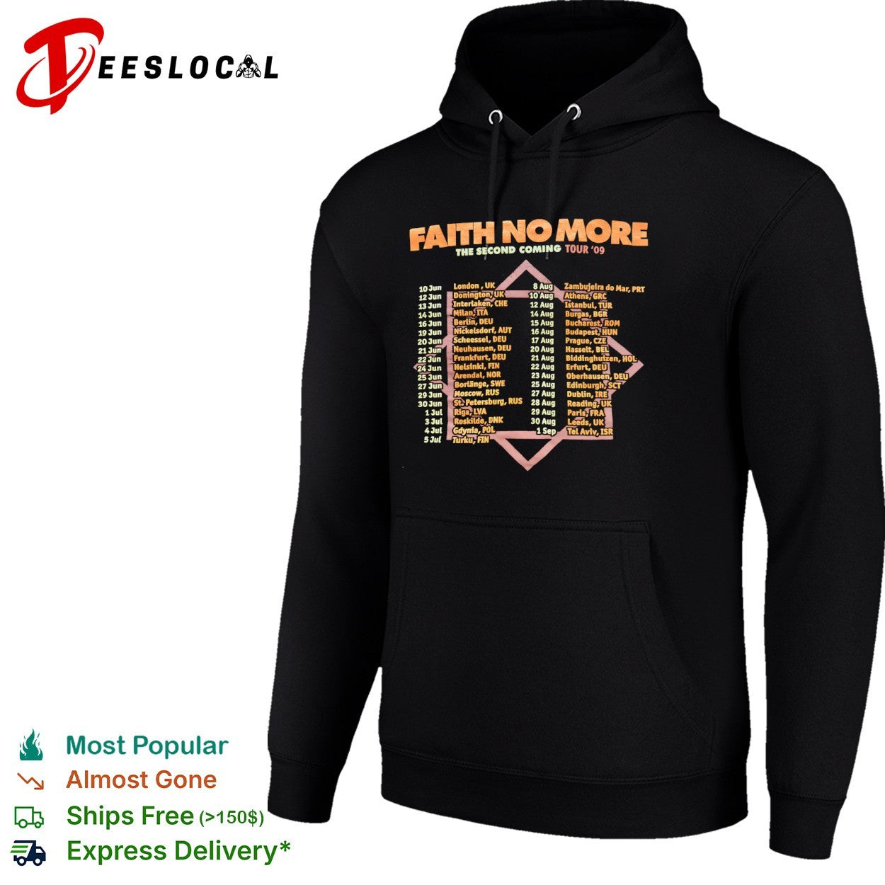 Faith No More The Second Coming Tour 09 European shirt
