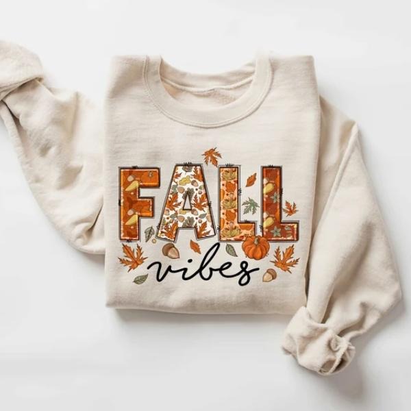Fall Vibes Sweatshirt, Pumpkin Season Sweater, Thanksgiving Tshirt, Halloween Autumn Shirt, Thanksgiving Gifts Hoodie