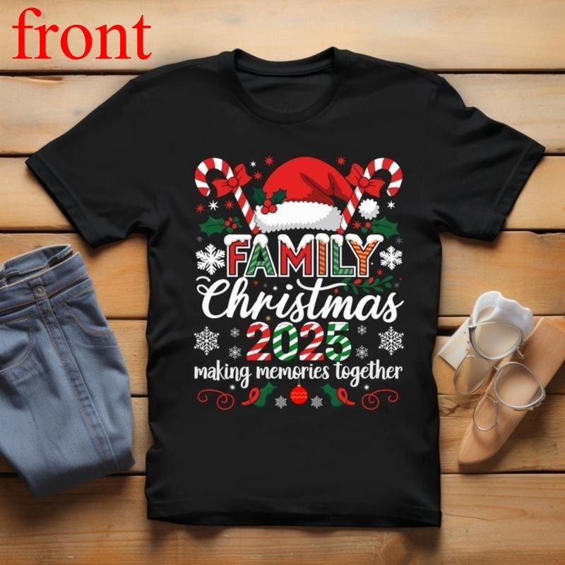 Family Christmas 2025 Matching Outfit Xmas Squad Santa T-Shirt for Festive Holiday Season Hoodie, Sweatshirt | PodTeesHub.com