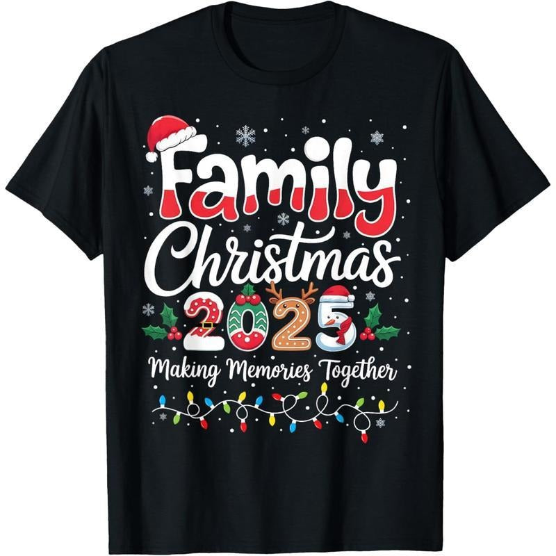 Family Christmas 2025 Matching Outfit Xmas Squad Santa T-Shirt,  Christmas 2025 Family, Xmas Gift Idea, Casual Top Unisex...