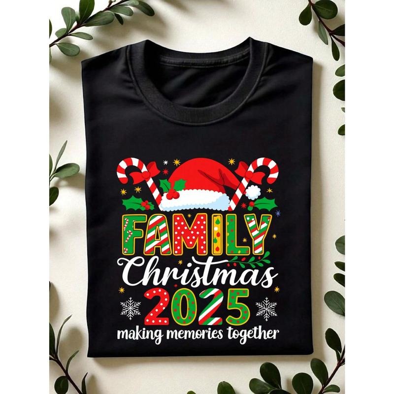 Family Christmas 2025 Shirt, Matching Xmas Family Unisex T-Shirt, Xmas Family Reunion Tee, Christmas Family Gift Unisex...