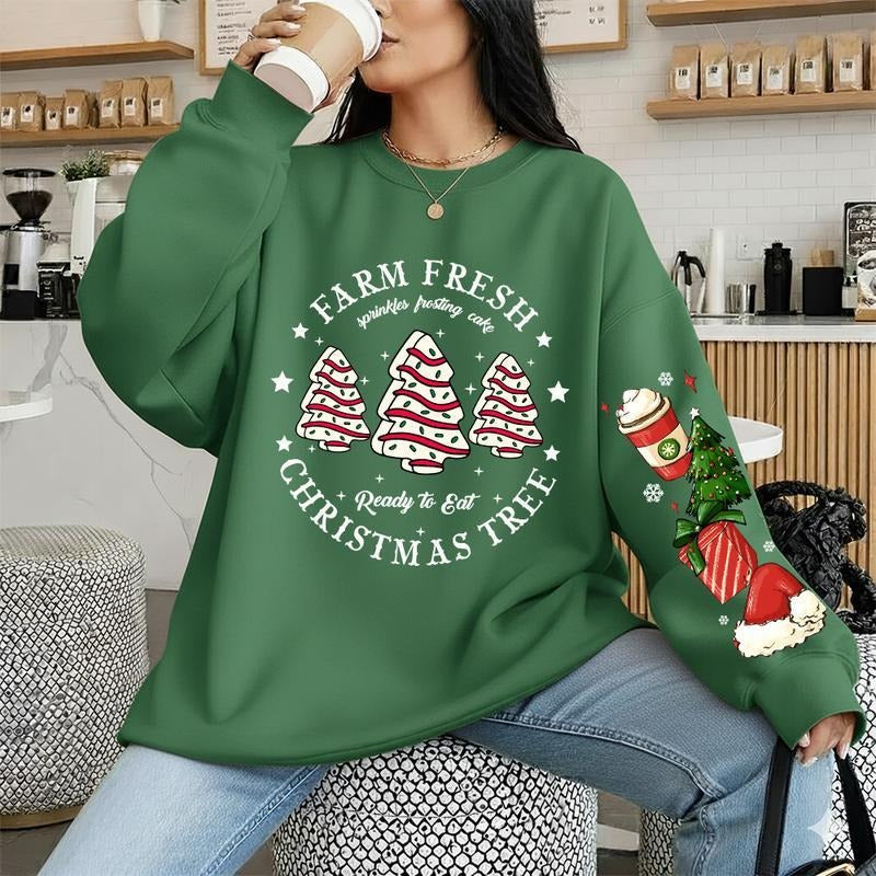 Farm Fresh Christmas Tree Unisex Sweatshirt, Christmas Sweater, Santa Tee, Gift For Him, Gift For Her Hoodie | PodTeesHub.com