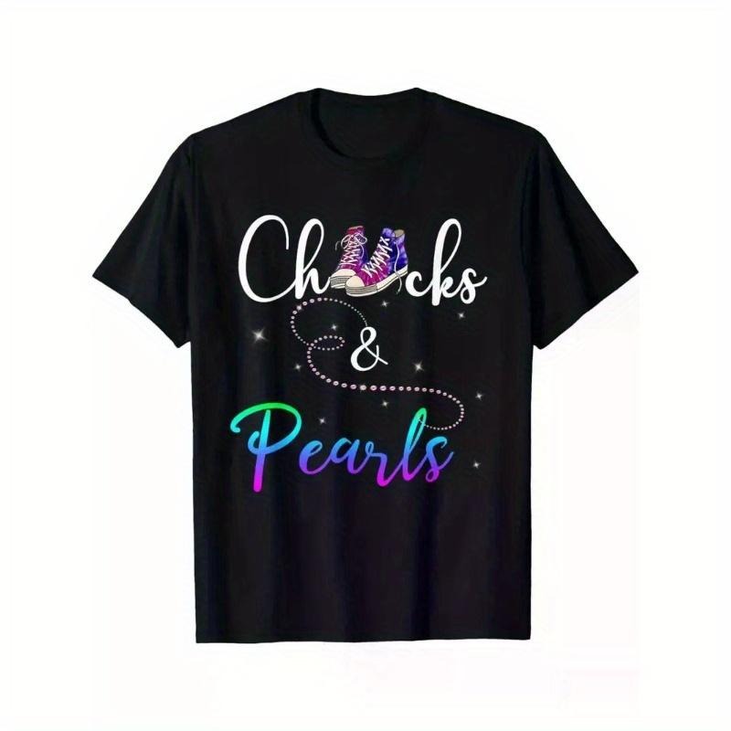 Fashionable Sparkle Graphic Tee for Women