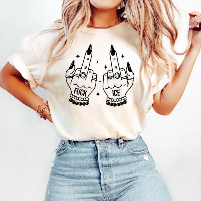 Fck Ice Shirt, Human Rights Activist, Activism Apparel, Chinga La Migra Shirt Hoodie, Sweatshirt | PodTeesHub.com