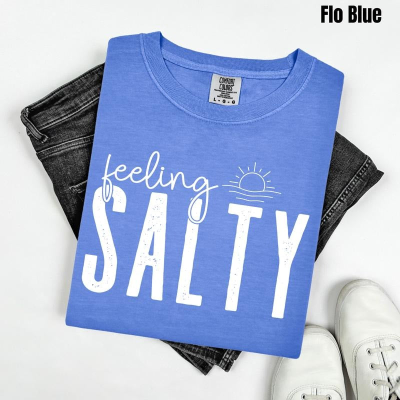 Feeling Salty Comfort Colors T-Shirt 'NLB' Hoodie, Sweatshirt | PodTeesHub.com