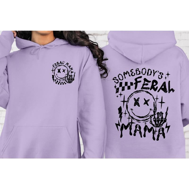 Feral Mama Sweatshirt T-Shirts, Hoodie | PodTeesHub.com