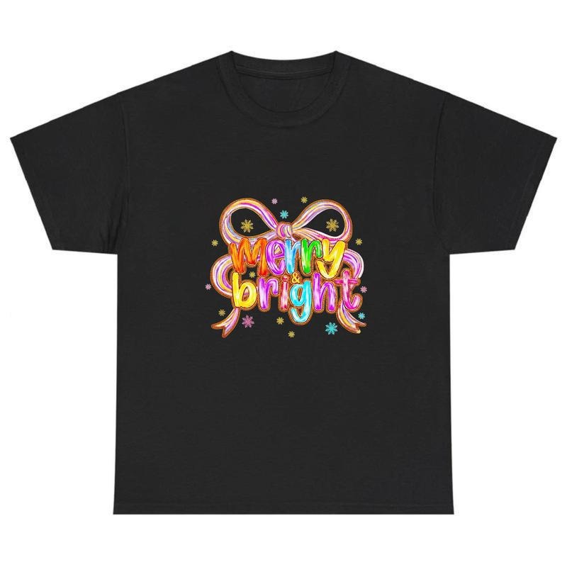 Festive Hand Drawn Chalk Graffiti Christmas Bow Design for TShirts Hoodies and Sweatshirts | PodTeesHub.com