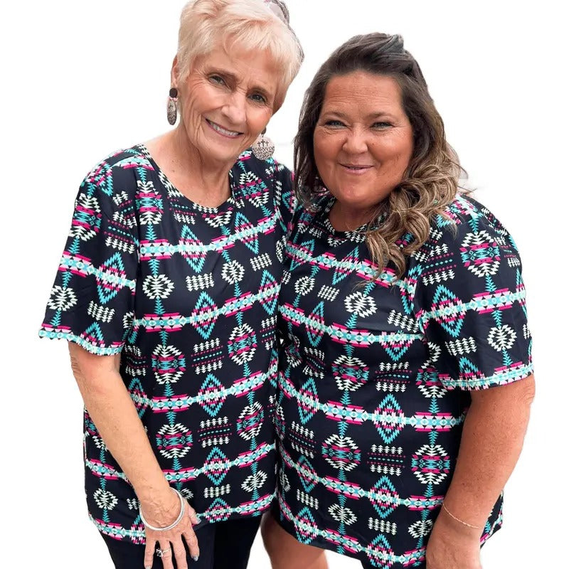 Fiesta Dreams Aztec Top T-Shirts, Hoodie, Sweatshirt | PodTeesHub.com